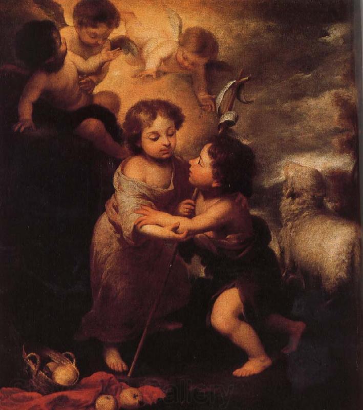 Bartolome Esteban Murillo Childhood of Christ and John the Baptist Spain oil painting art